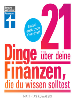 cover image of 21 Dinge über deine Finanzen, die du wissen solltest